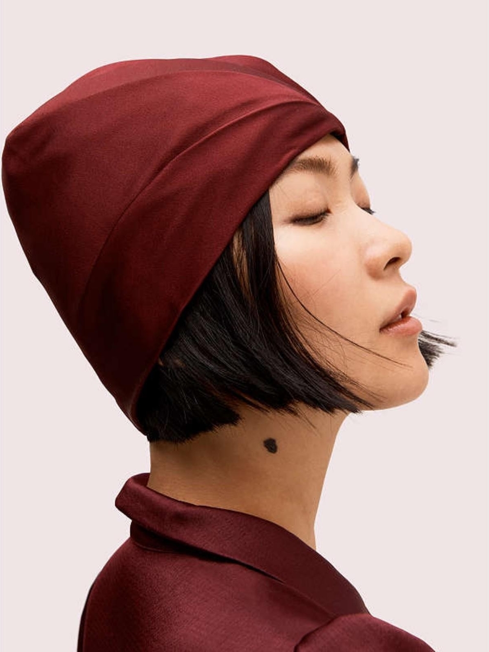100% Silk Beanie Hat Turban by Kate Spade